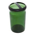 Kiara Green Glass Toothbrush Holder | Allegra