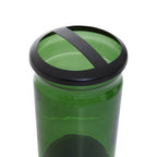 Kiara Green Glass Toothbrush Holder | Allegra