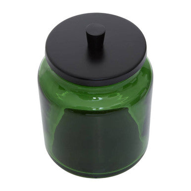 Kiara Green Glass Bathroom Jar | Allegra