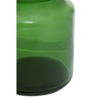 Kiara Green Glass Bathroom Jar | Allegra