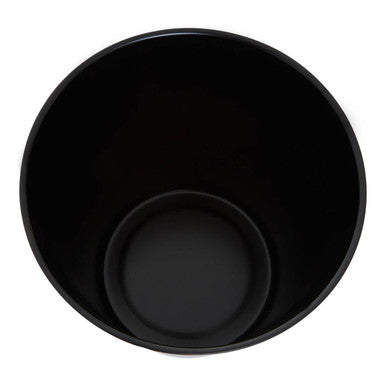 Kiara Stainless Steel Black Waste Bin | Allegra