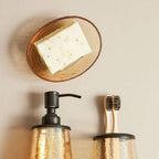 Oval Glass Soap Dish | Allegra