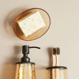 Oval Glass Soap Dish | Allegra