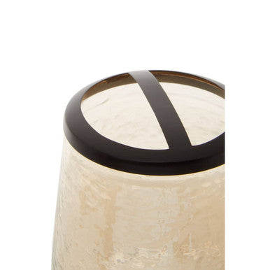 Textured Glass Toothbrush Holder | Allegra