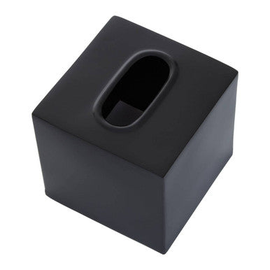Stainless Steel Black Tissue Box | Allegra