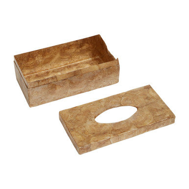 Beige Seashell Tissue Box | Palu