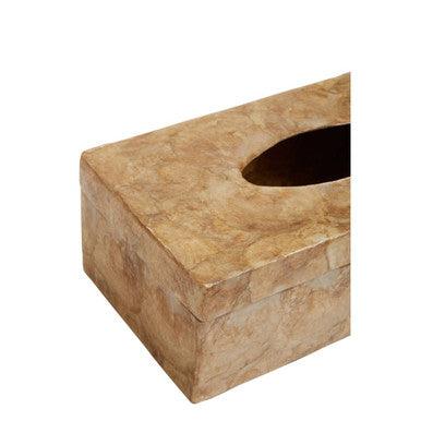 Beige Seashell Tissue Box | Palu