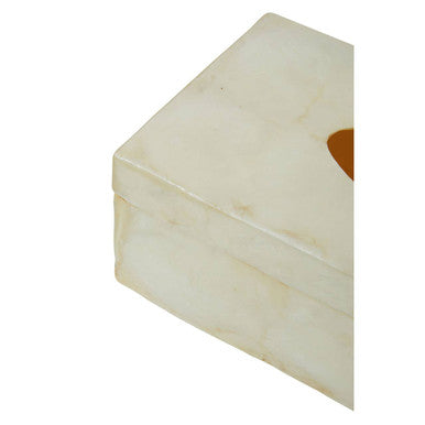 White Sea Shell Tissue Box | Palu
