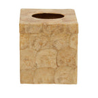Beige Seashell Square Tissue Box | Palu
