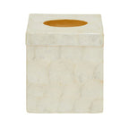 White Shell Square Tissue Box | Palu