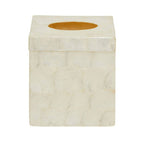 White Shell Square Tissue Box | Palu