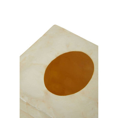 White Shell Square Tissue Box | Palu