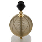 Round Marble Gold Finish Table Lamp Base | Melora
