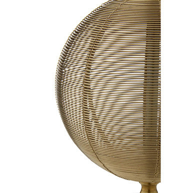 Round Marble Gold Finish Table Lamp Base | Melora