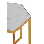 White Marble and Gold Floor Lamp | Sika
