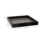 Black and White Finish Square Tray | Donato
