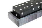 Grey Bone Dice Set with Black Dice | Churchill Games
