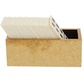 White and Gold Domino Set with White Dominoes | Churchill Games