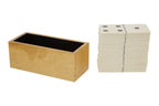 White and Gold Domino Set with White Dominoes | Churchill Games