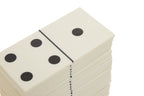 White and Gold Domino Set with White Dominoes | Churchill Games
