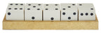 Gold Dice Set with 5 White Dice | Churchill Games
