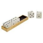 Gold Dice Set with 5 White Dice | Churchill Games