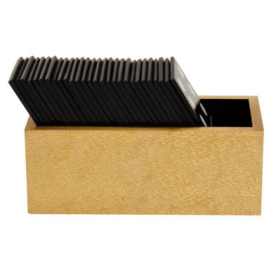 Gold Domino Set with Black Dominoes | Churchill Games