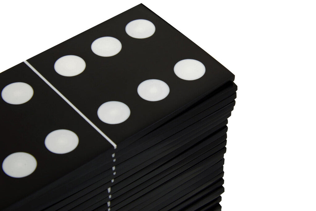Gold Domino Set with Black Dominoes | Churchill Games