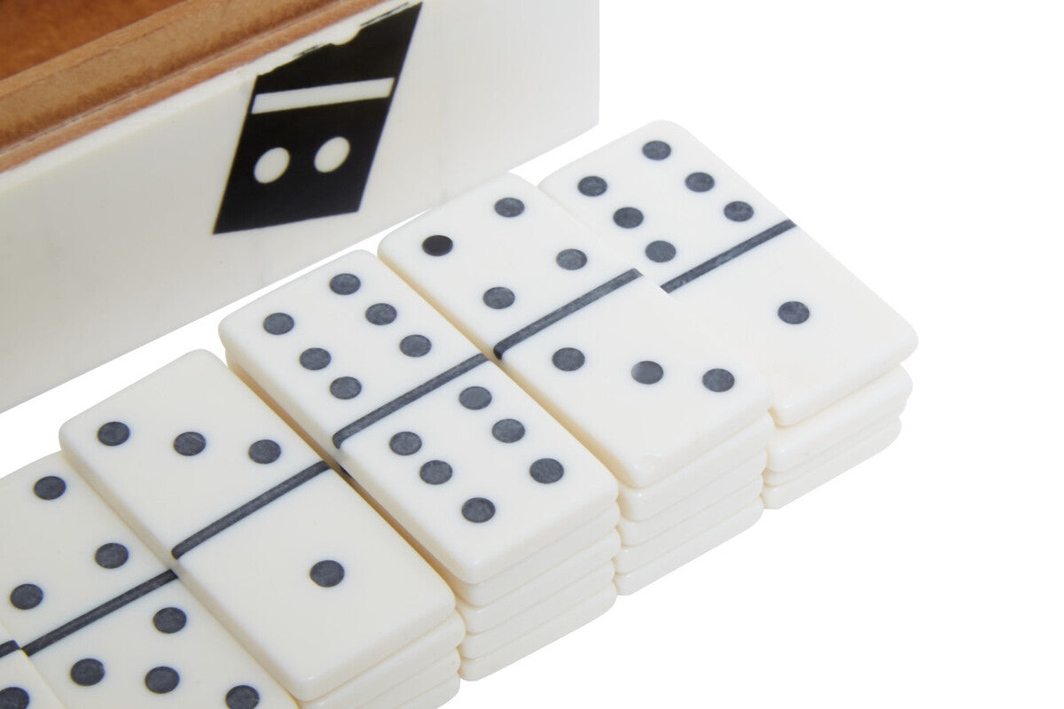 White and Black Domino Box | Churchill Games