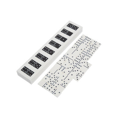 White and Black Finish Domino Box | Churchill Games