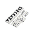 White and Black Finish Domino Box | Churchill Games