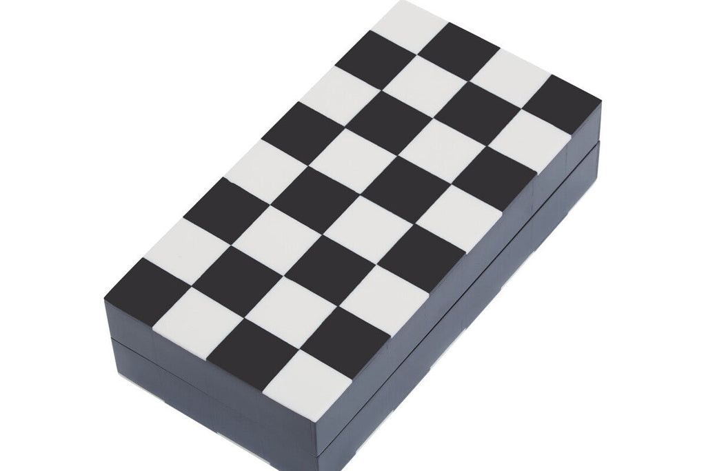 Small Black and White Foldable Chess Set | Churchill Games