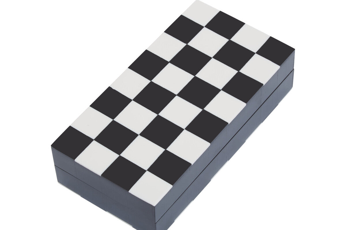Small Black and White Foldable Chess Set | Churchill Games