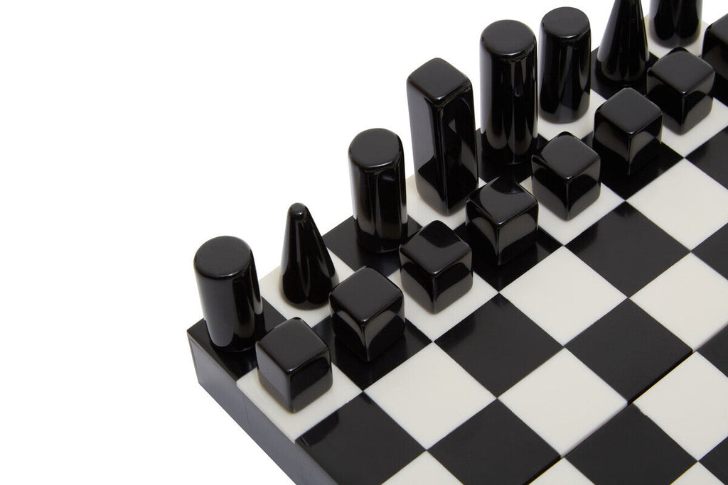 Small Black and White Foldable Chess Set | Churchill Games