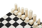 Small Black and White Foldable Chess Set | Churchill Games