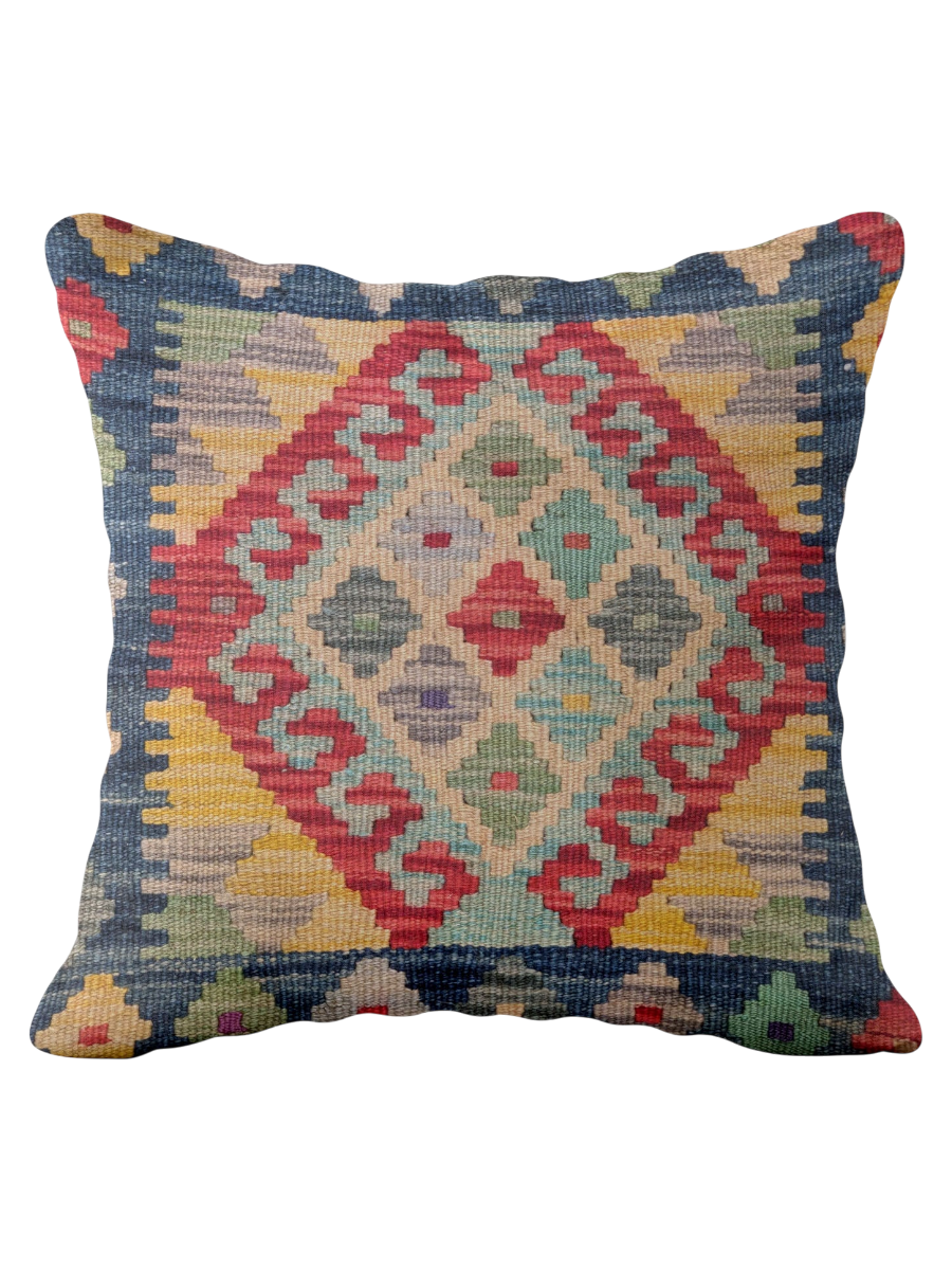 Afghan Kilim Cushion Cover - 45 x 45 cm