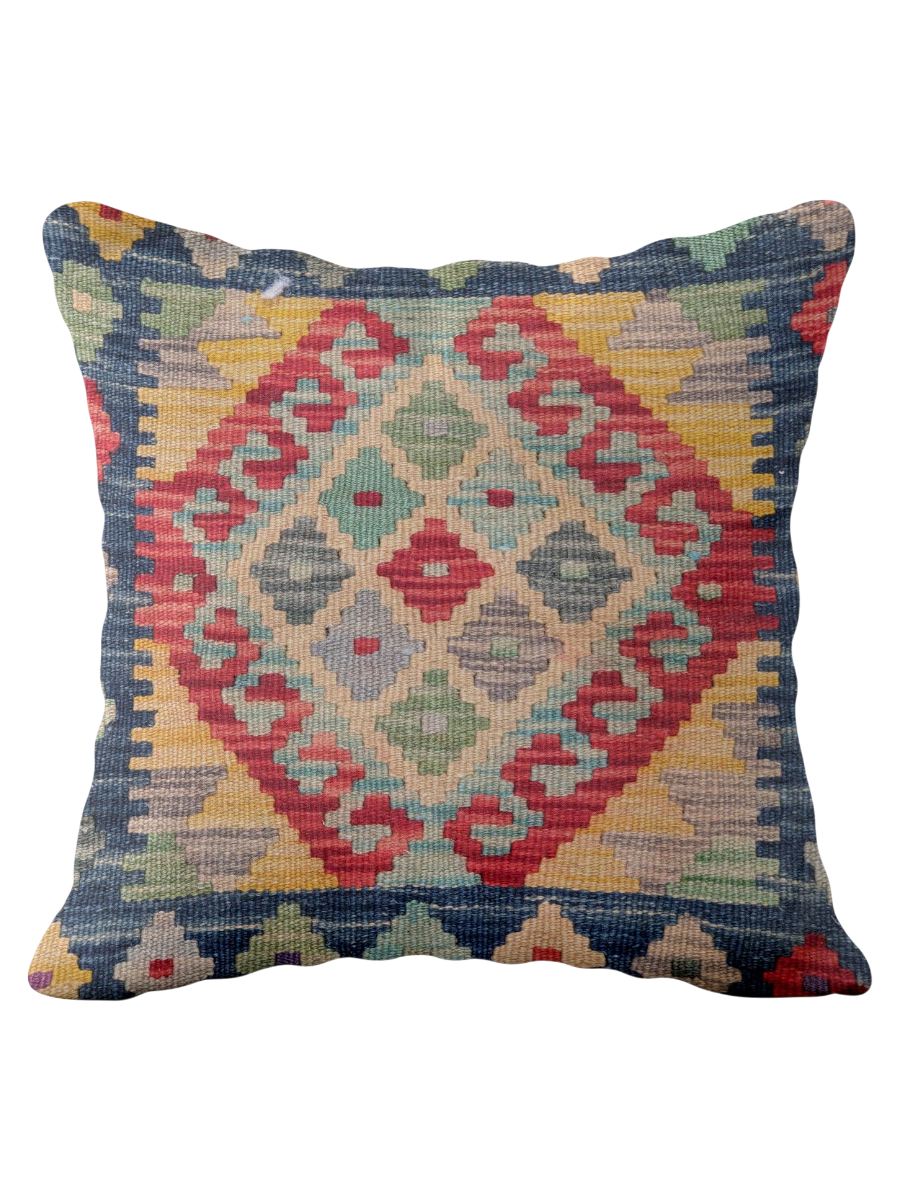 Afghan Kilim Cushion Cover - 45 x 45 cm