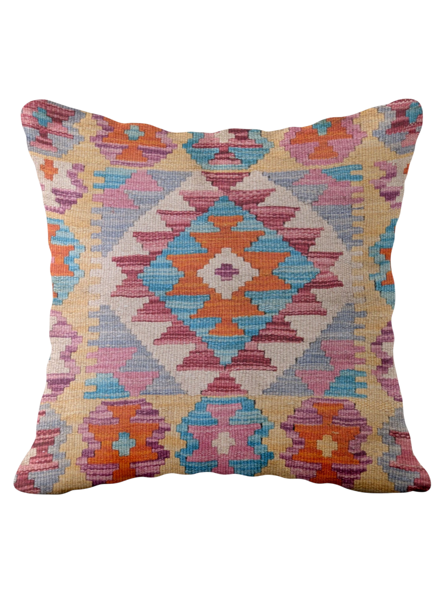 Afghan Kilim Cushion Cover - 45 x 45 cm
