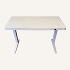 E-Max Electric Height Adjustable Desk White (Glass Top) – Purus Life