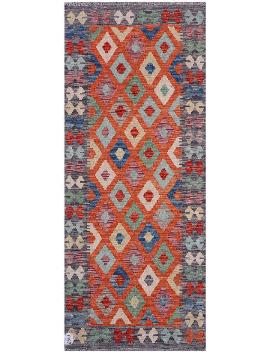 Maimana Kilim - 197 x 79 cm