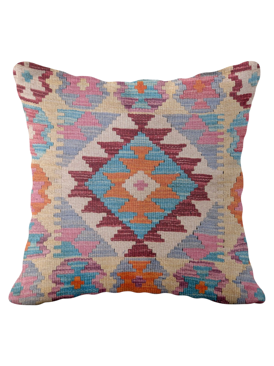 Afghan Kilim Cushion Cover - 45 x 45 cm