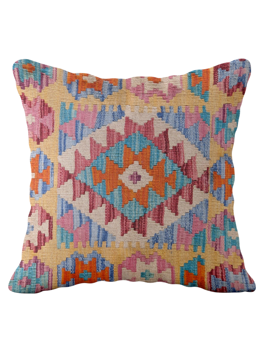 Afghan Kilim Cushion Cover - 45 x 45 cm