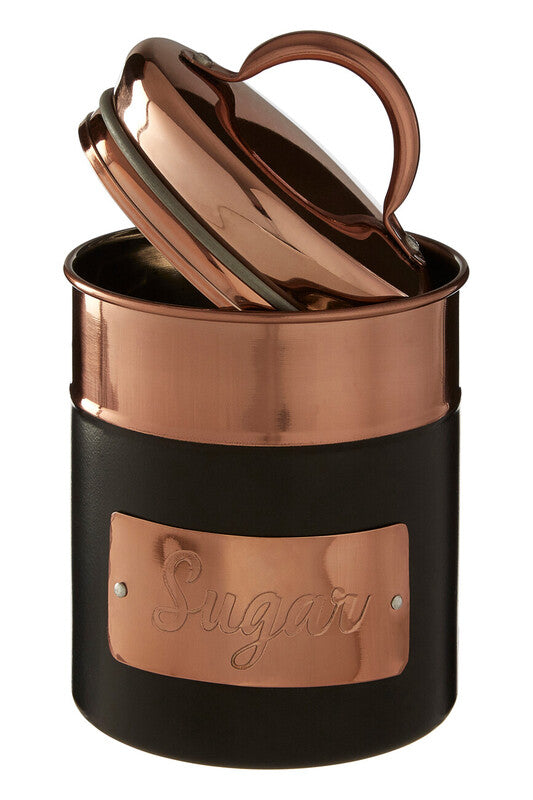 Charcoal and Copper Sugar Canister | Prescott
