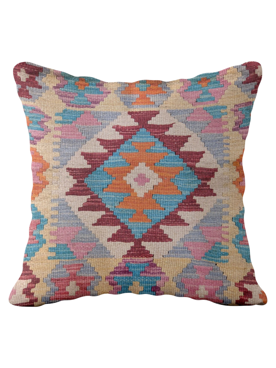 Afghan Kilim Cushion Cover - 45 x 45 cm