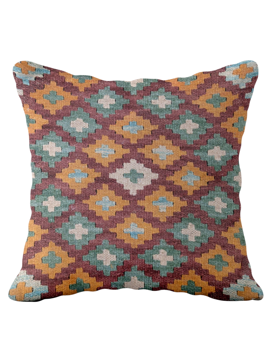 Afghan Kilim Cushion Cover - 45 x 45 cm