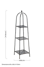 Black 3 Tier Shelf Unit | New York Loft