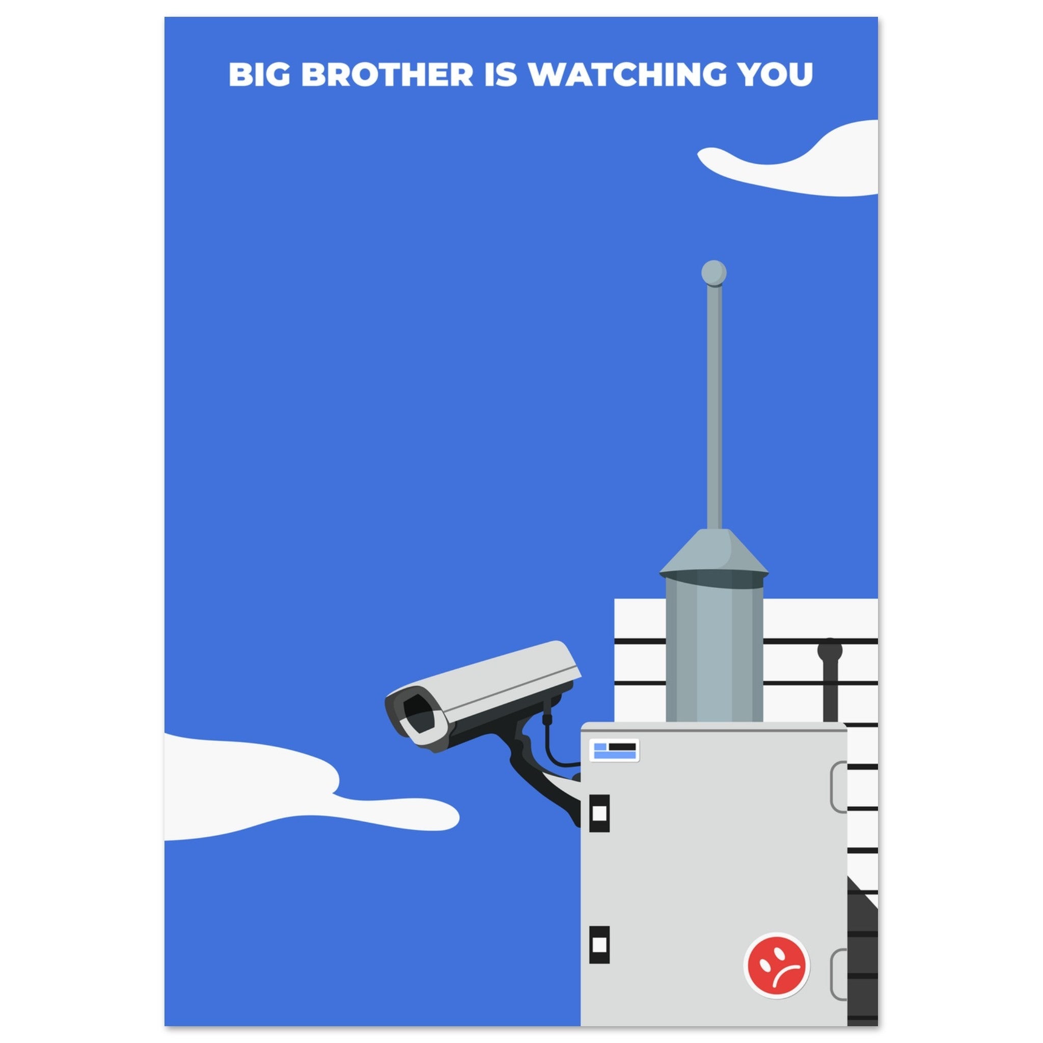 'Big Brother Is Watching You' - Premium Matte Paper Poster