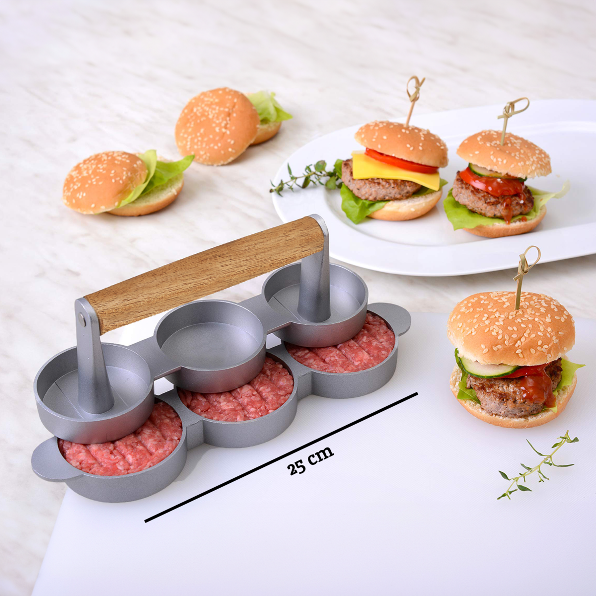 Triple Mini Burger Press | From Scratch