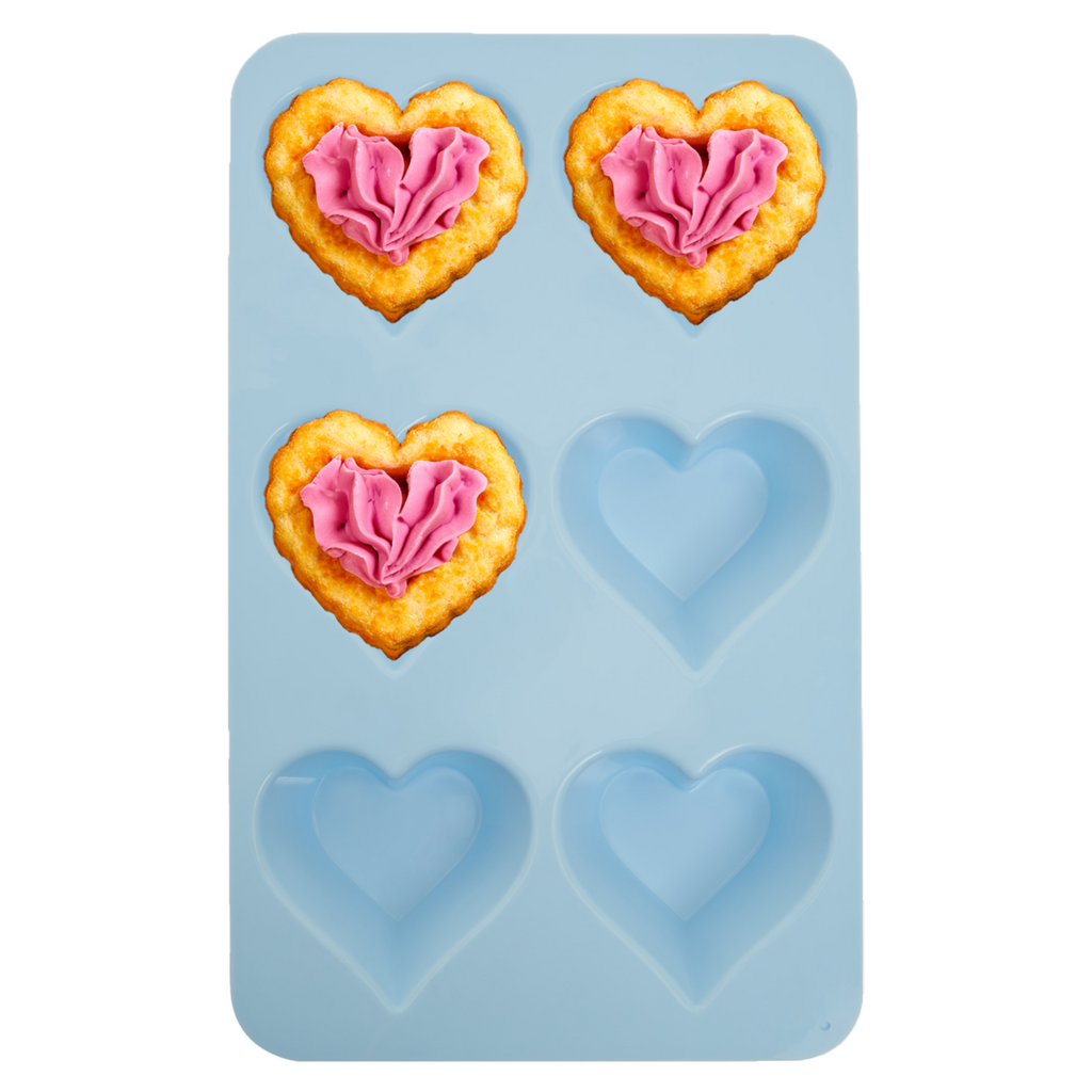 Pastel Blue Heart Shape Cake Mould | Zing