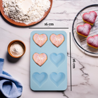Pastel Blue Heart Shape Cake Mould | Zing